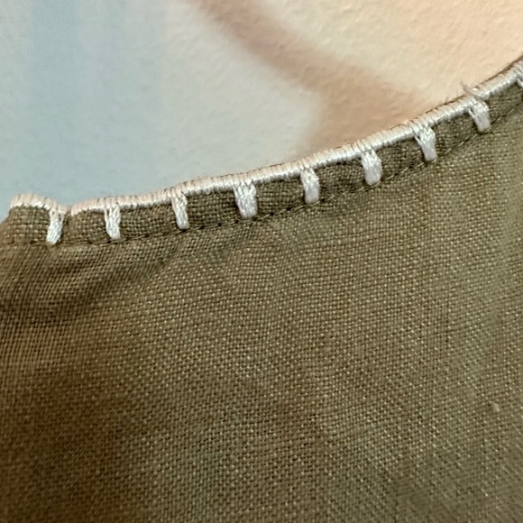 Zara embroidered linen dress - Picture 3 of 7